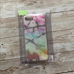 I phone rainbow marble case